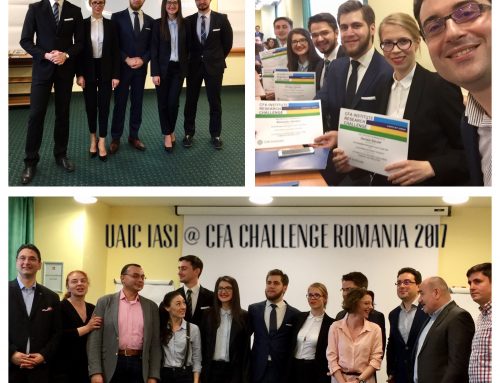 Alexandru Ioan Cuza University of Iasi, the winner of the  “CFA Institute Research Challenge Romania and Republic of Moldova“ competition